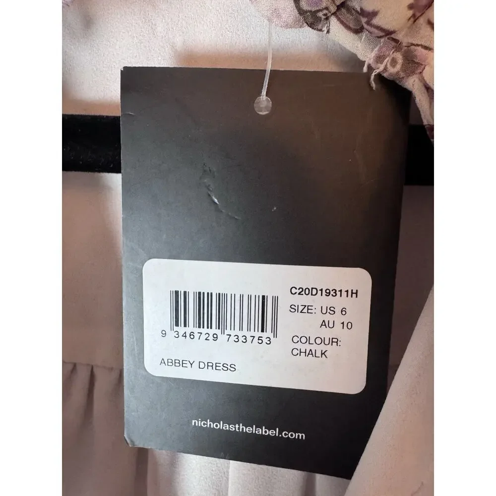 Nicholas Abbey Mock Neck Mini Dress Sz 6 NWT